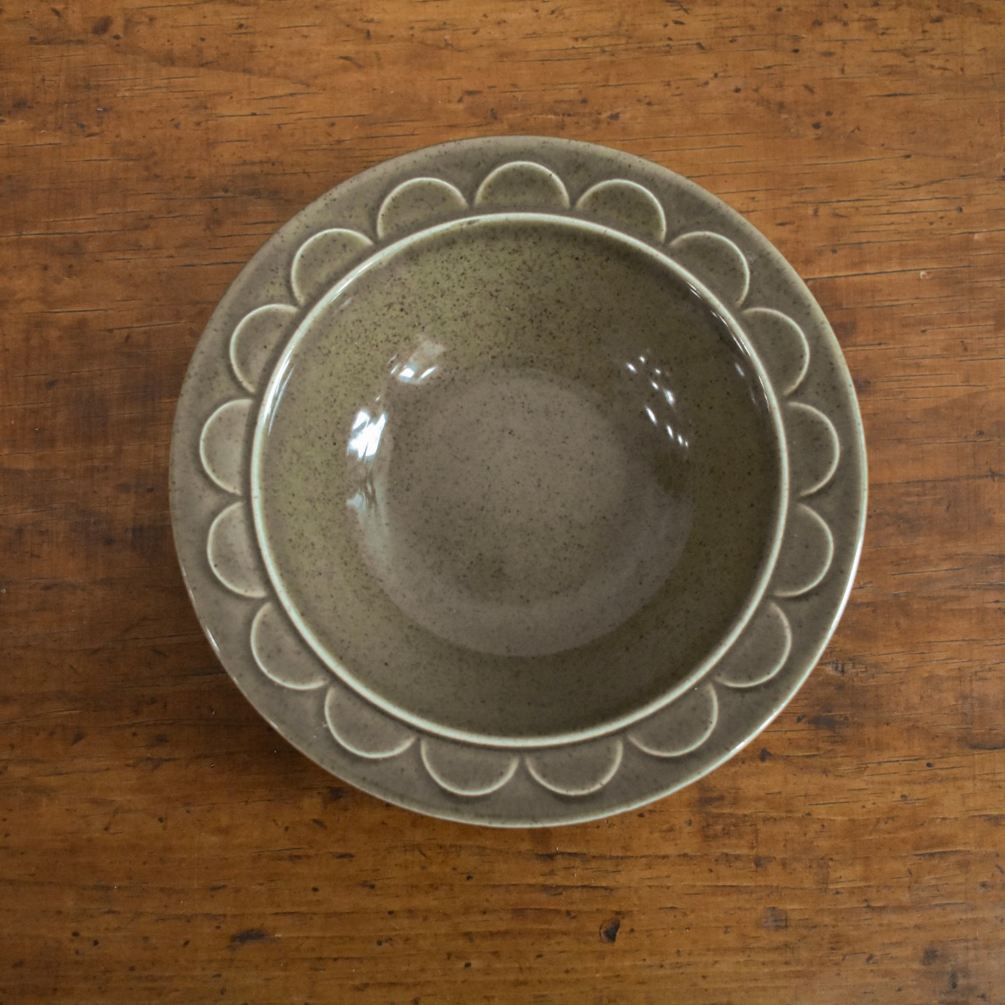 Vintage Scalloped Detail Bowl