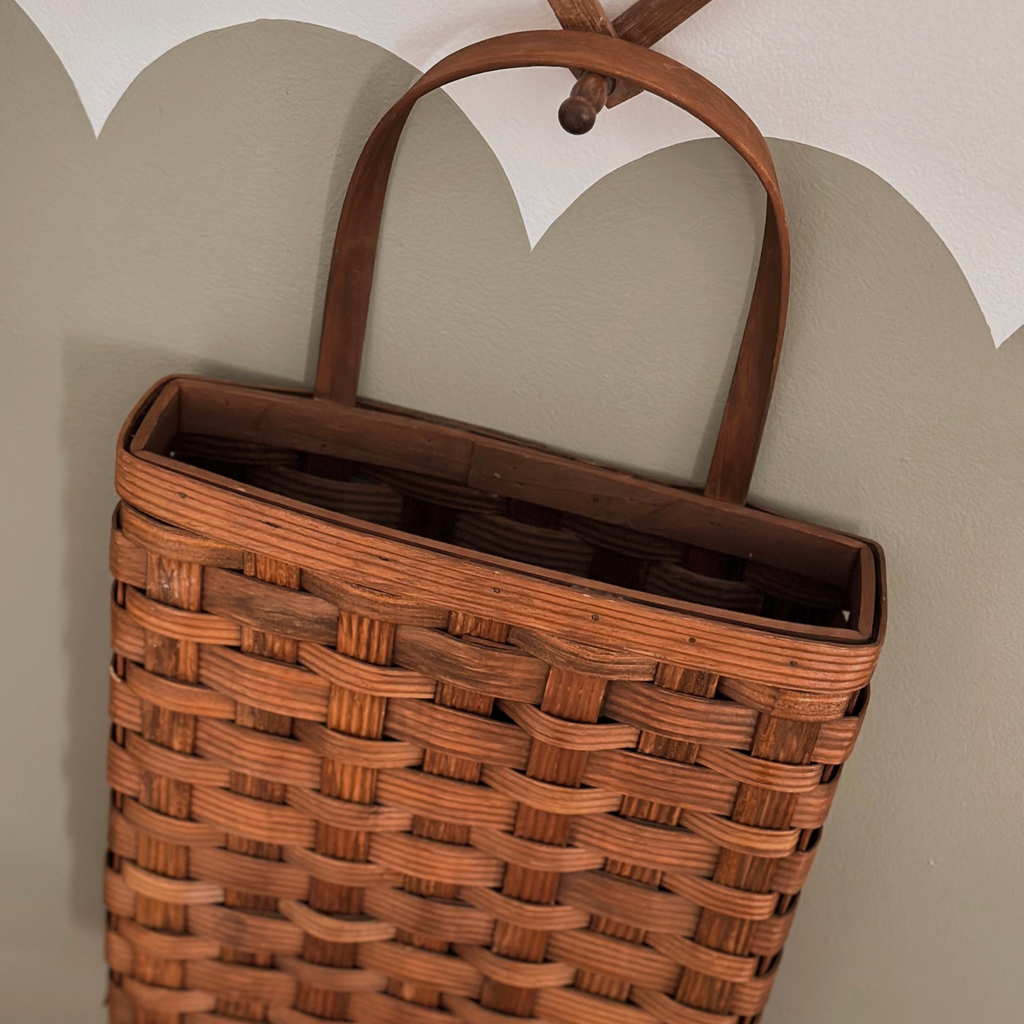 Primitive Splint-Weave Wall Pocket