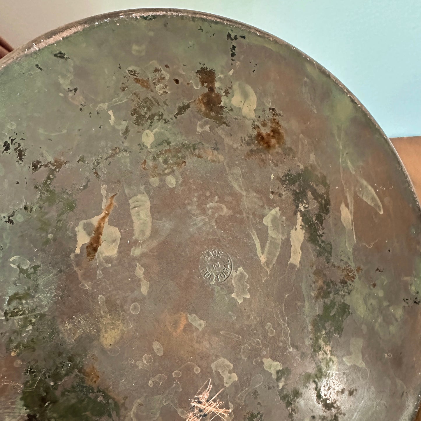 Vintage Copper Kettle with Wooden Handle