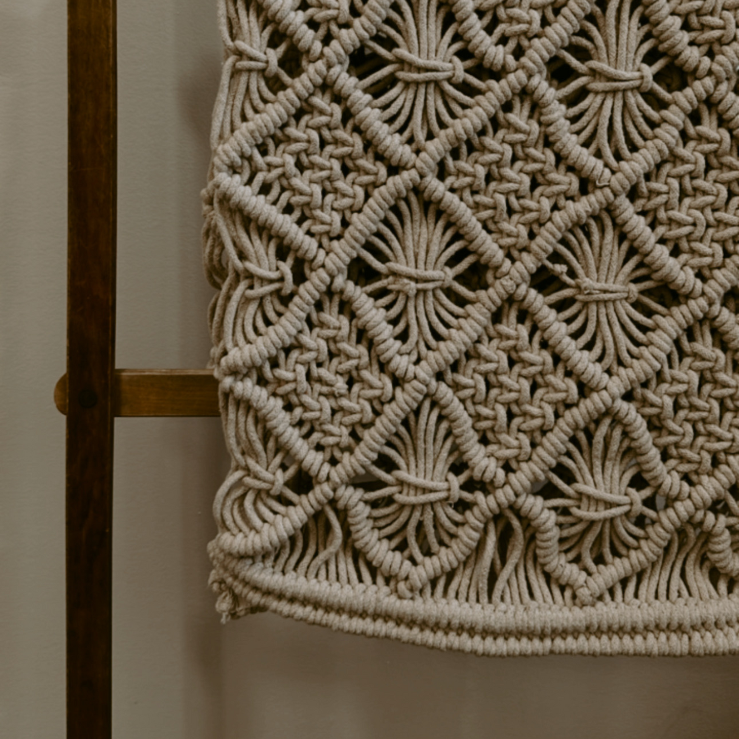Natural Macrame Table Runner