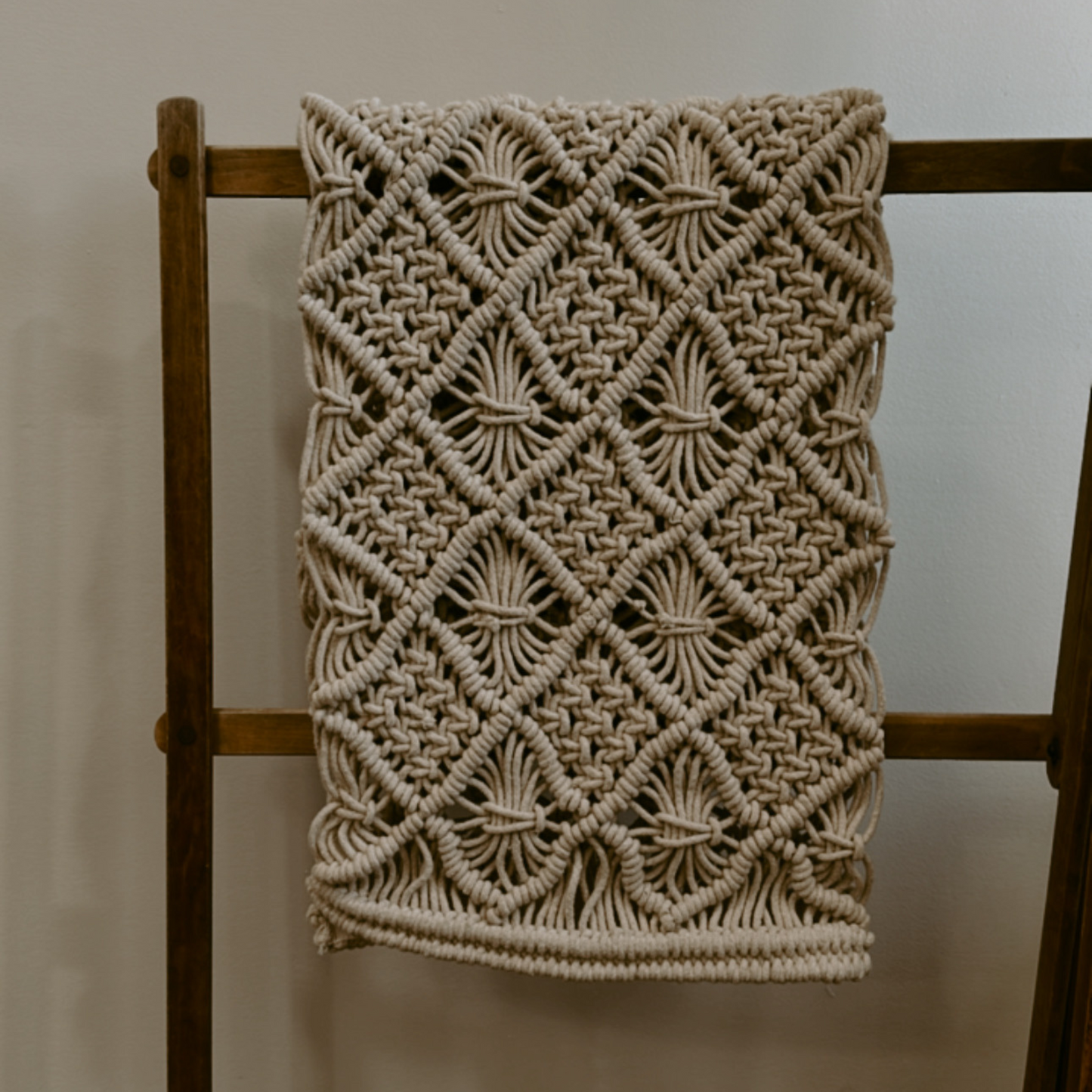 Natural Macrame Table Runner