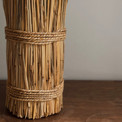 Self-Standing Dried Wheat Sheaf Harvest Bundle