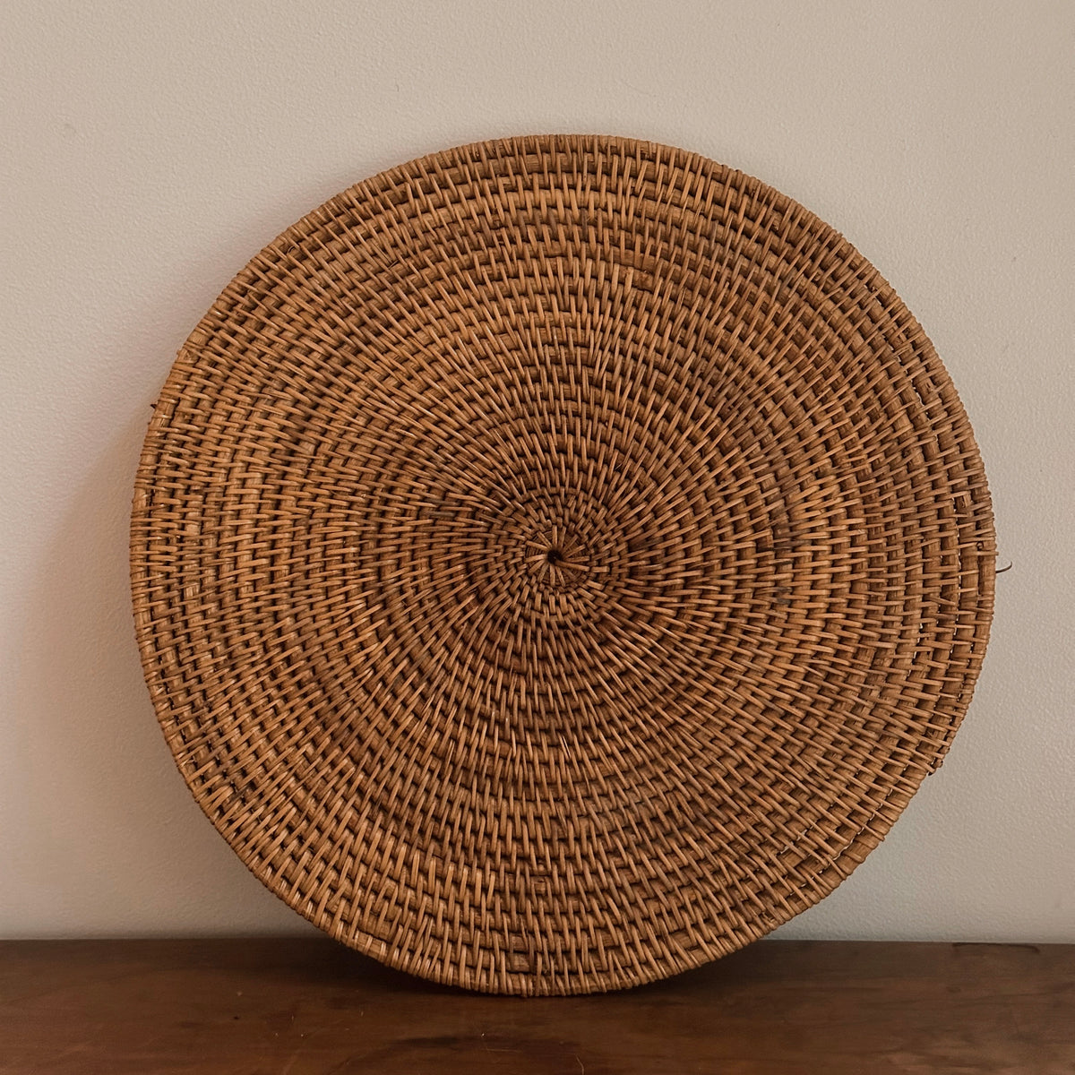 Hand-Woven Rattan Trivet