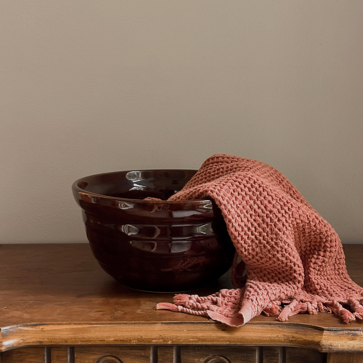 Monmouth Pottery USA Stoneware Mixing Bowl | Vintage