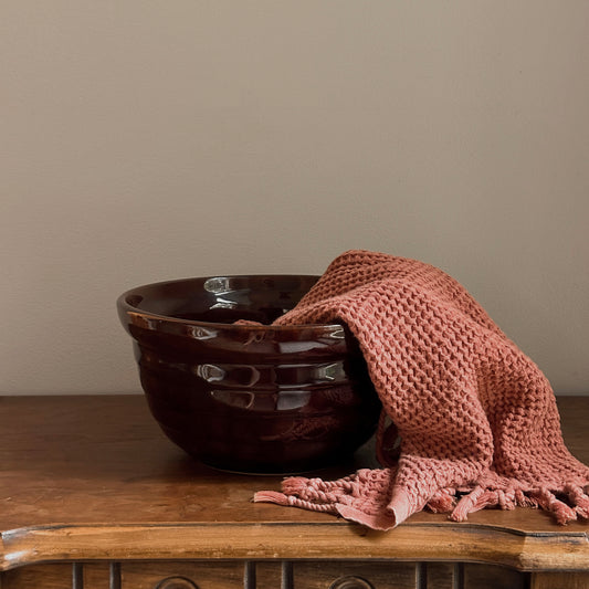 Monmouth Pottery USA Stoneware Mixing Bowl | Vintage