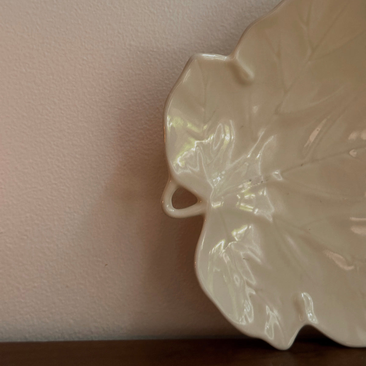 Off-White Ceramic Leaf Trays | Vintage | Various Sizing