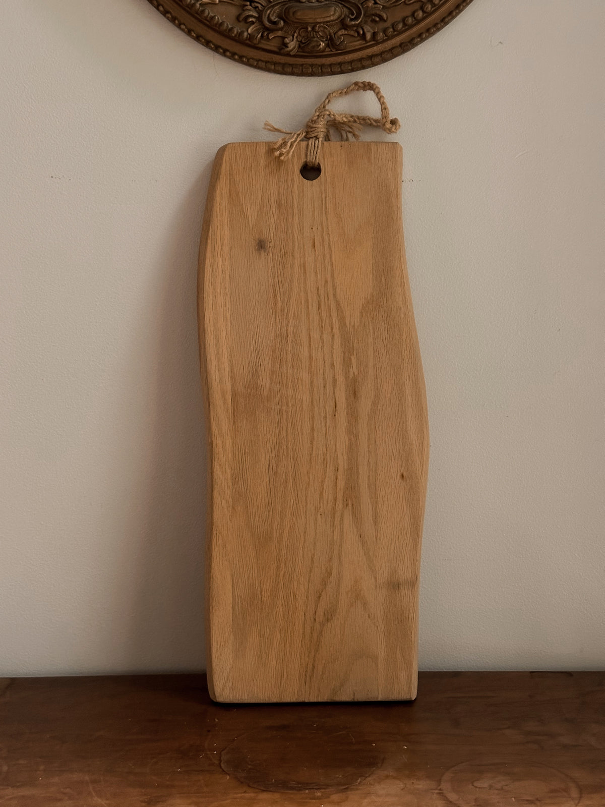 Oak Live-Edge Charcuterie Serving Board & Wall Hanging | Vintage