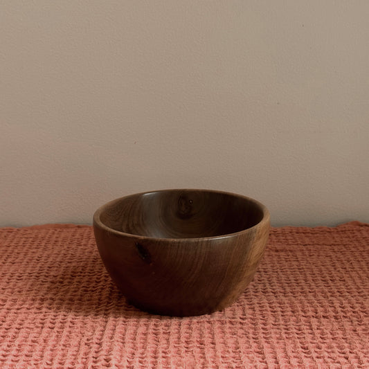 Hand-Turned Wooden Bowls | Solid Walnut & Golden Hardwood
