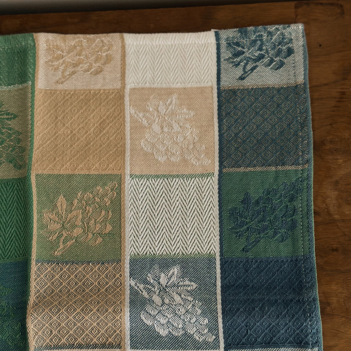 Vintage Jacquard Botanical Cotton Napkins | Set of 4
