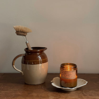 Two-Tone Glazed Stoneware Pitcher | Vintage