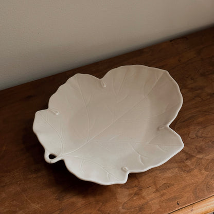 Off-White Ceramic Leaf Trays | Vintage | Various Sizing