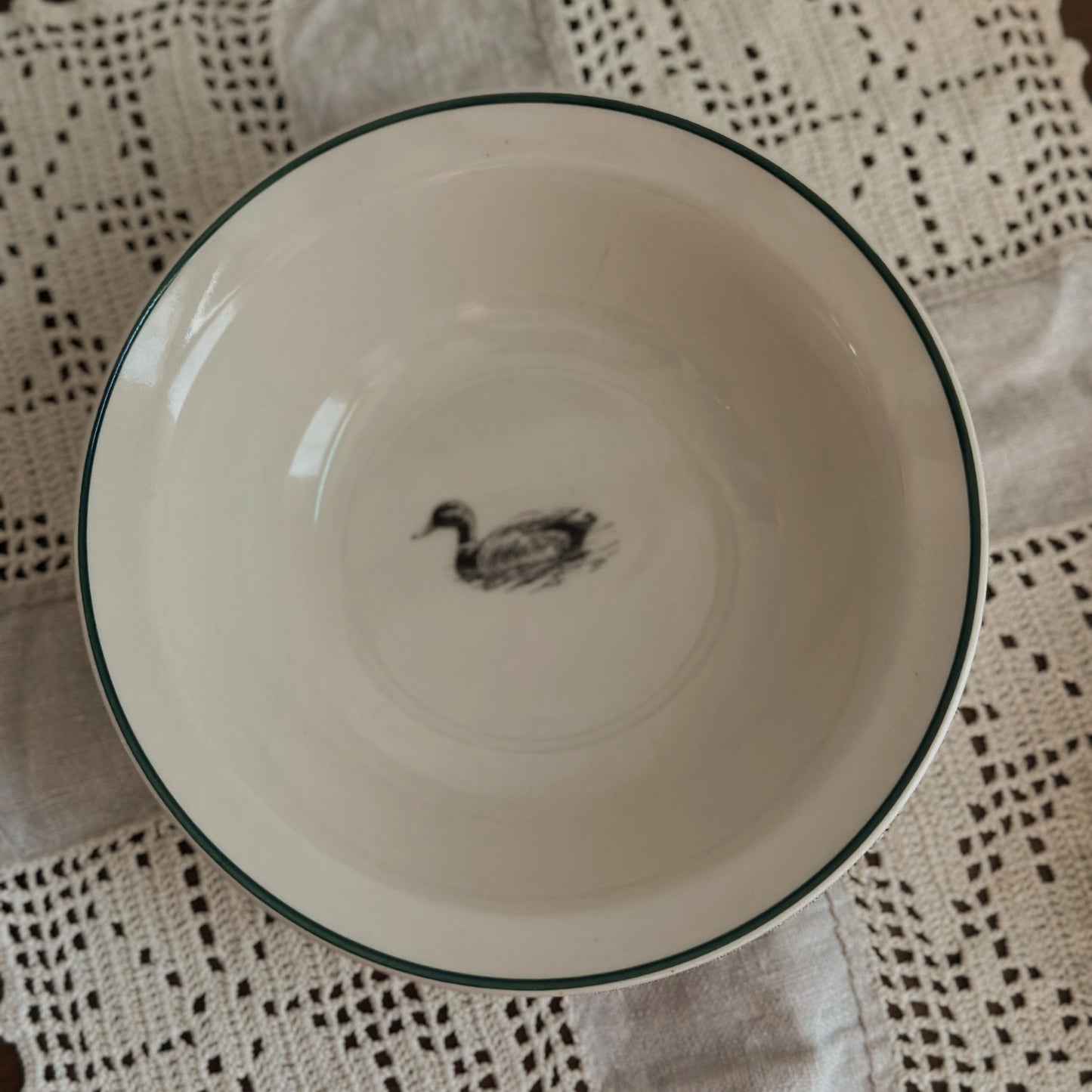 1982 Vintage "Mallards" Waterfowl Stoneware | Richard E. Bishop Dishware (Sold Individually)