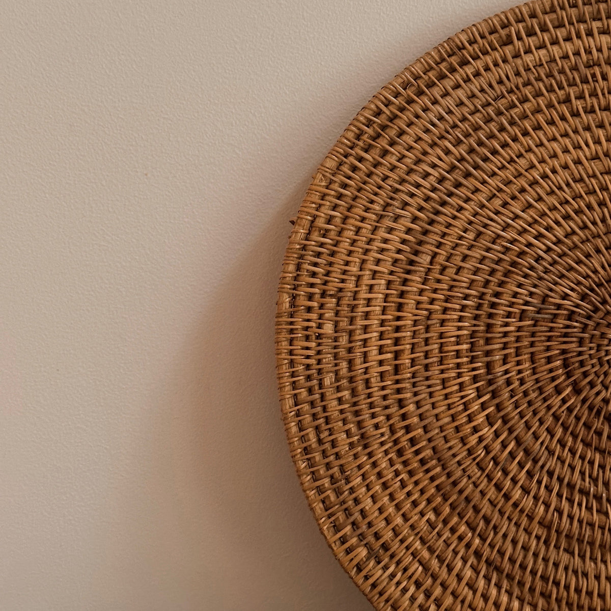 Hand-Woven Rattan Trivet