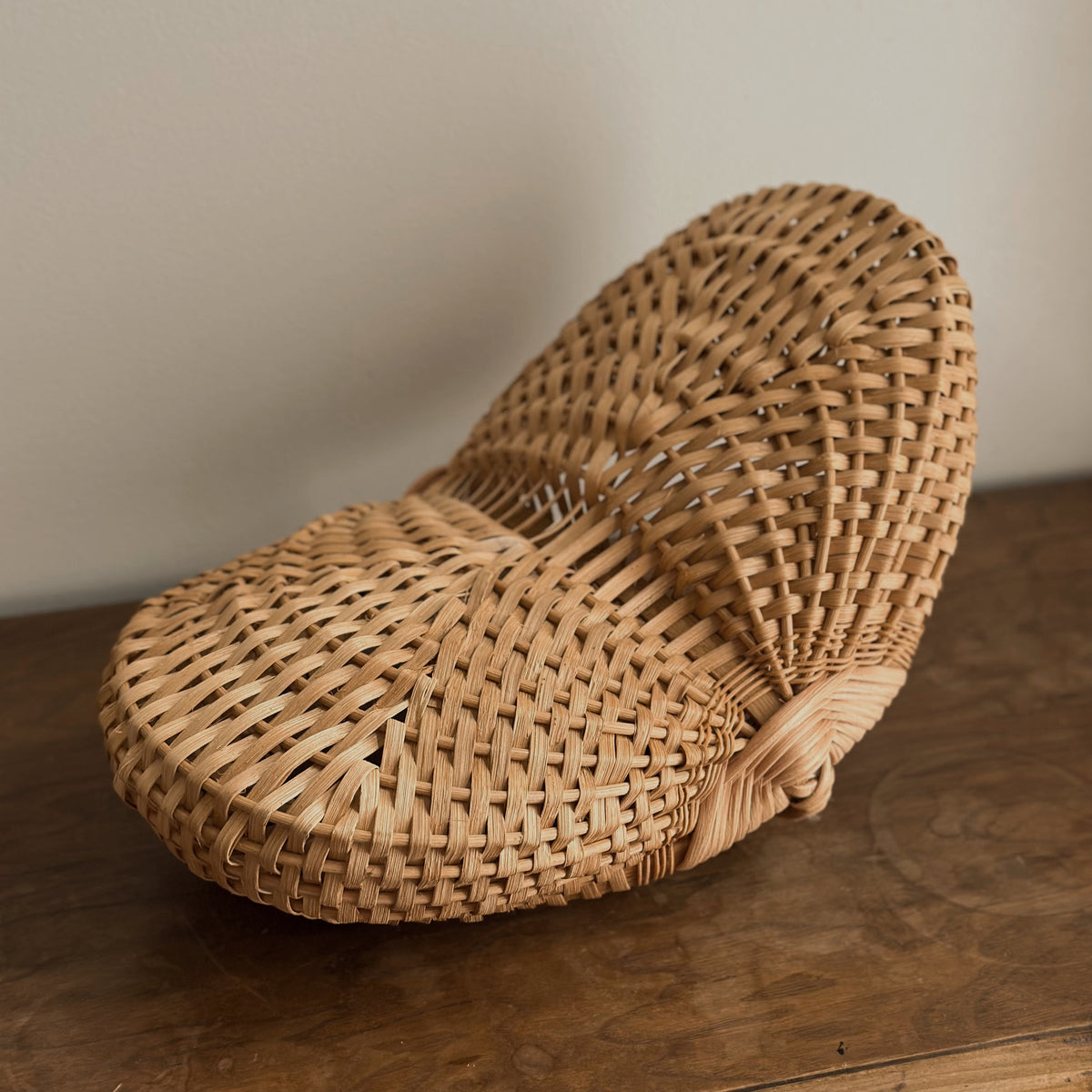 Handwoven Wicker Melon Basket | Vintage