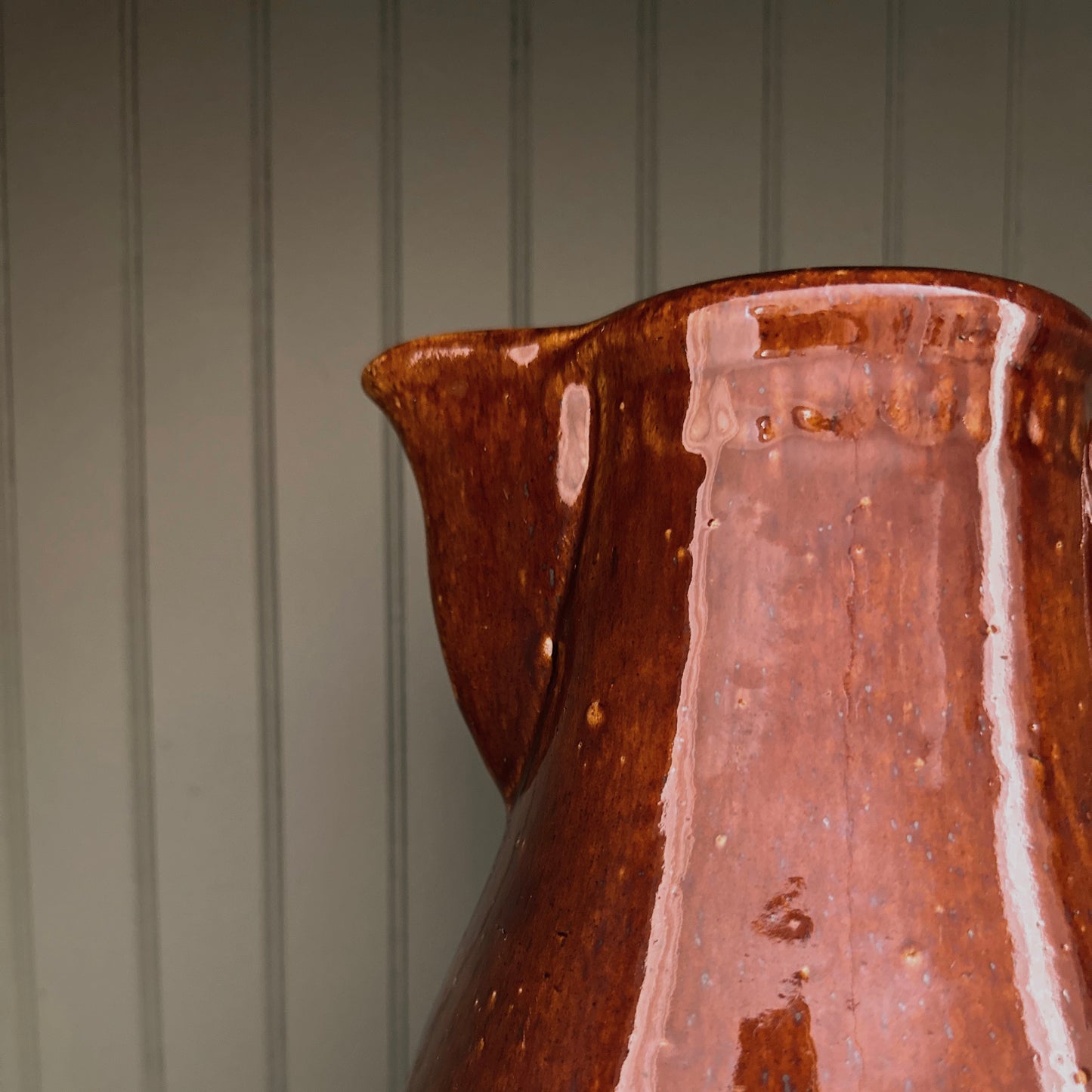 Brown Glazed Utility Pitcher