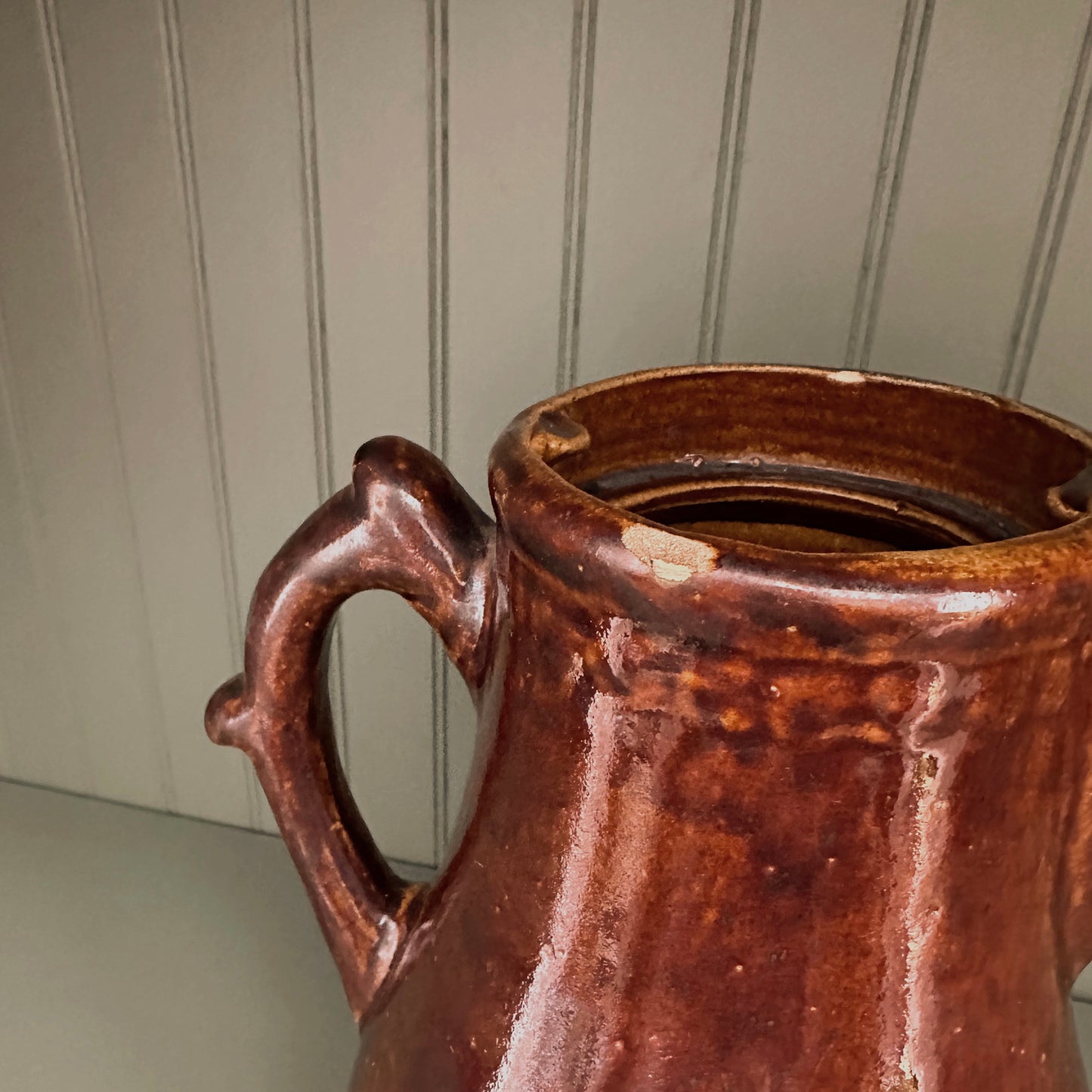 Brown Glazed Utility Pitcher