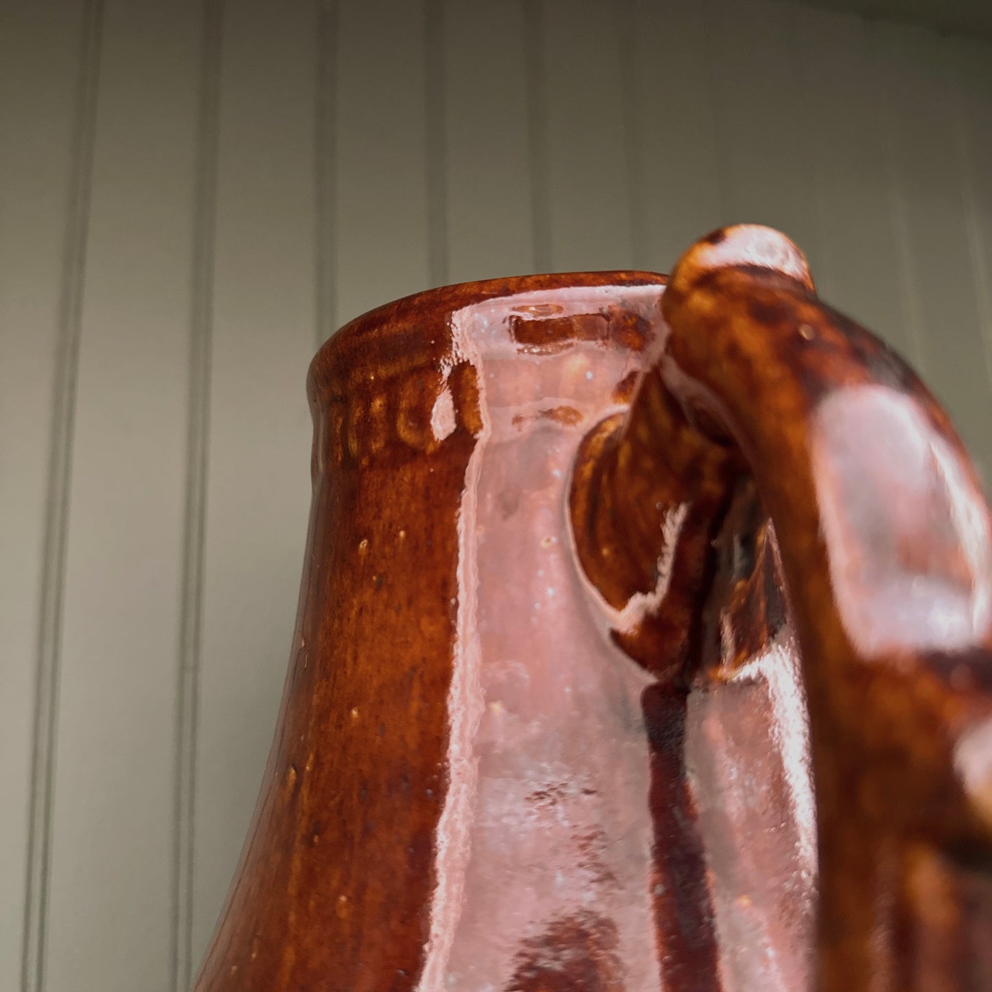 Brown Glazed Utility Pitcher