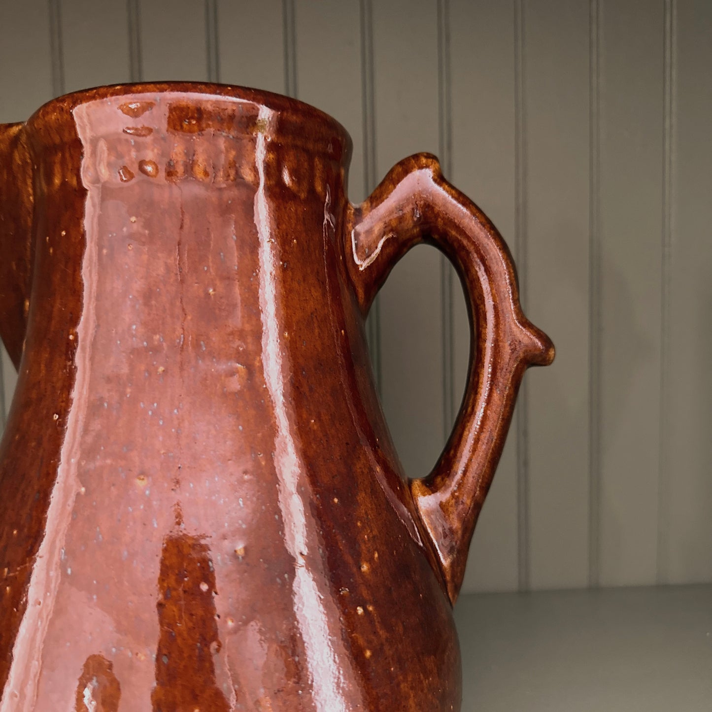 Brown Glazed Utility Pitcher
