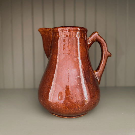 Brown Glazed Utility Pitcher