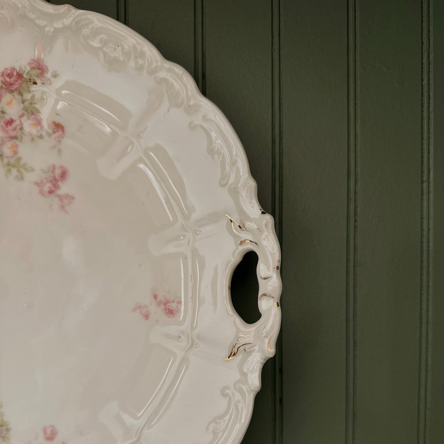 Weimar Porzellan Handled Cake Plate