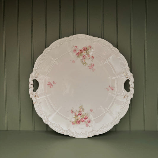Weimar Porzellan Handled Cake Plate