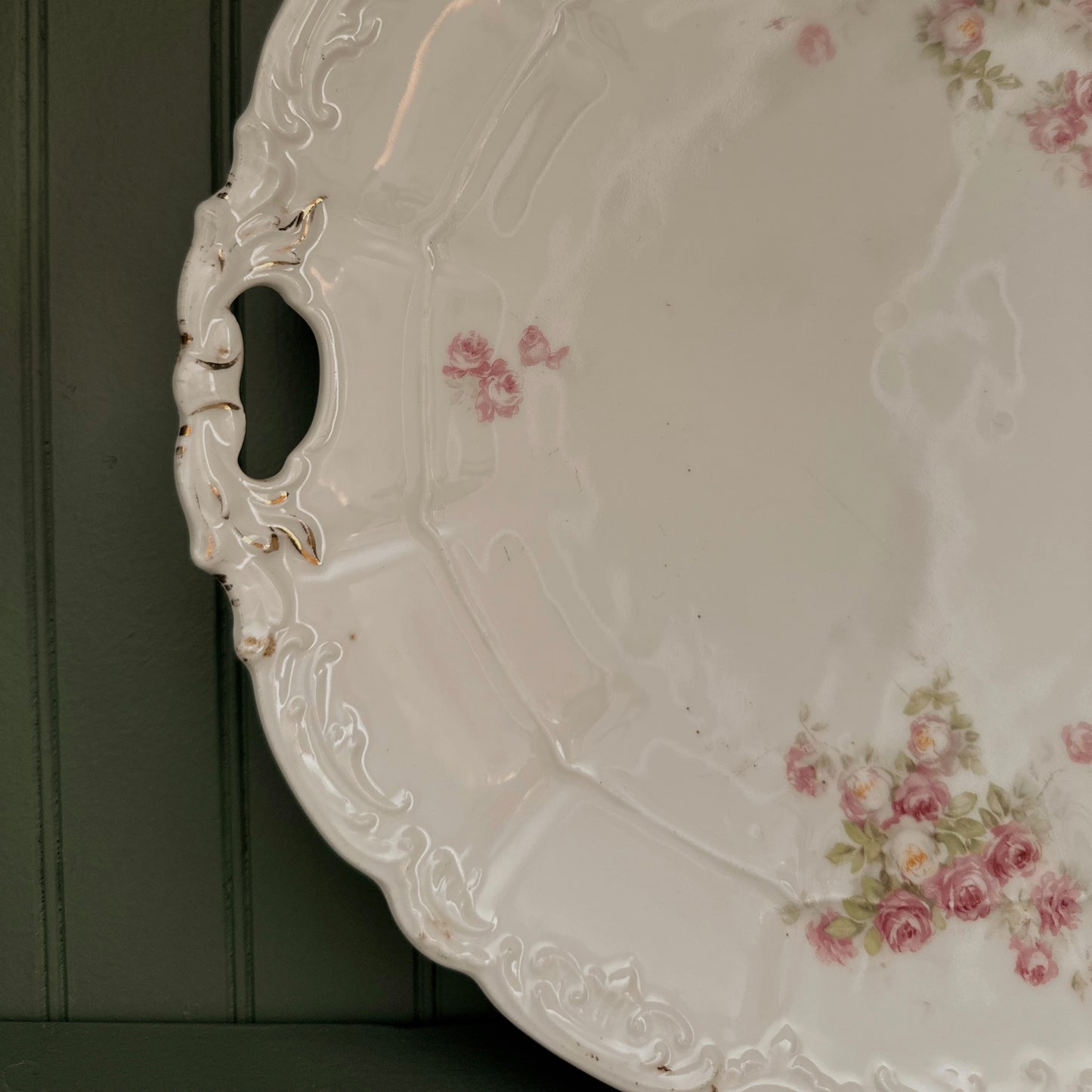 Weimar Porzellan Handled Cake Plate