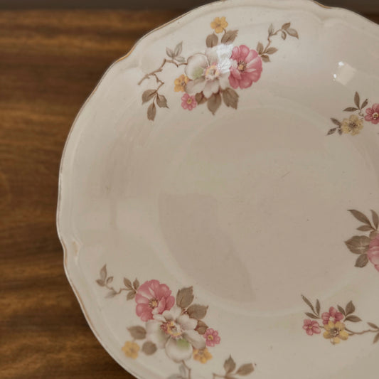 Vintage Edwin M. Knowles Floral Transferware