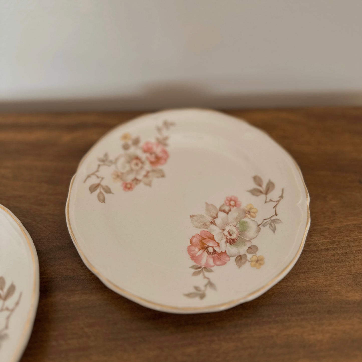 Vintage Edwin M. Knowles Floral Transferware