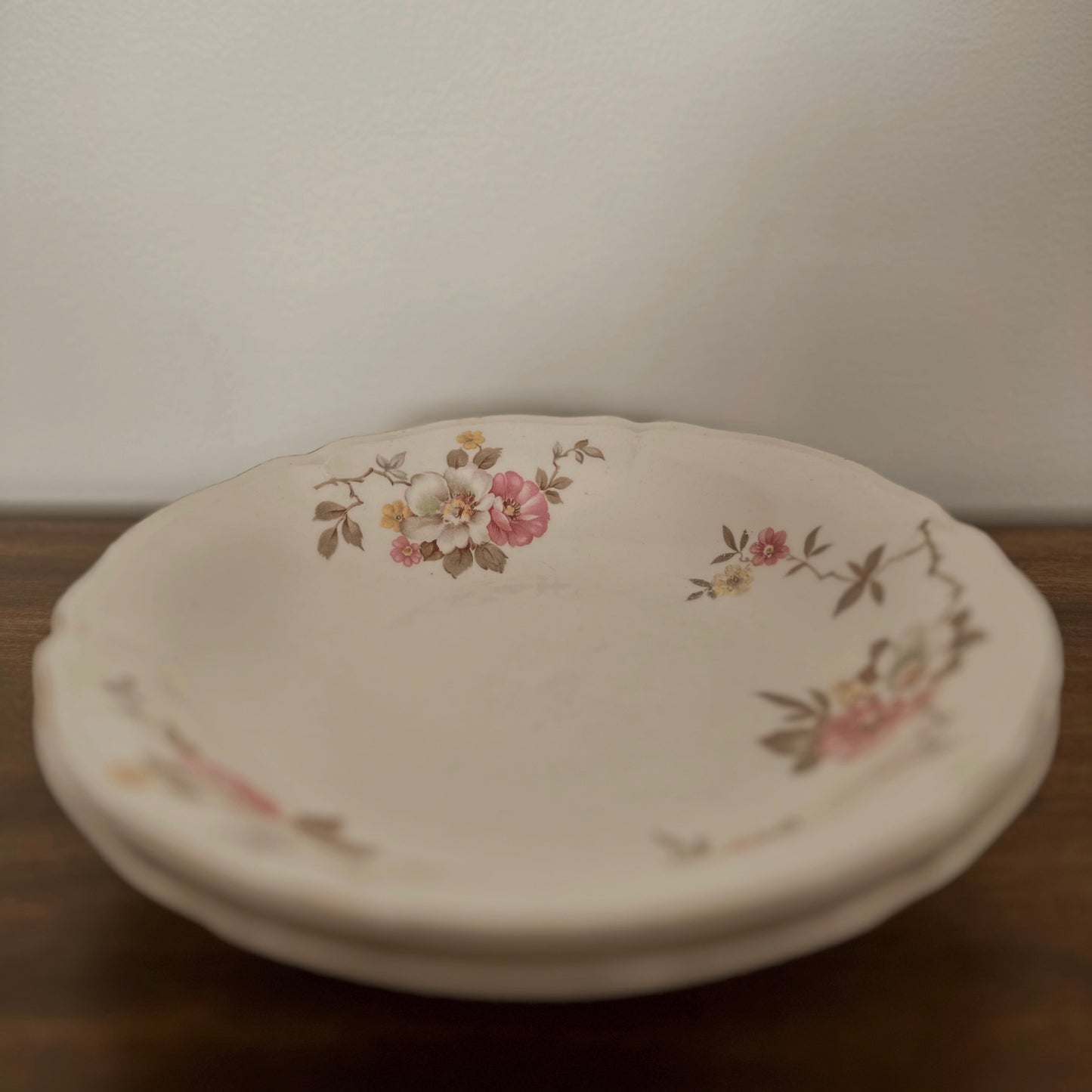 Vintage Edwin M. Knowles Floral Transferware