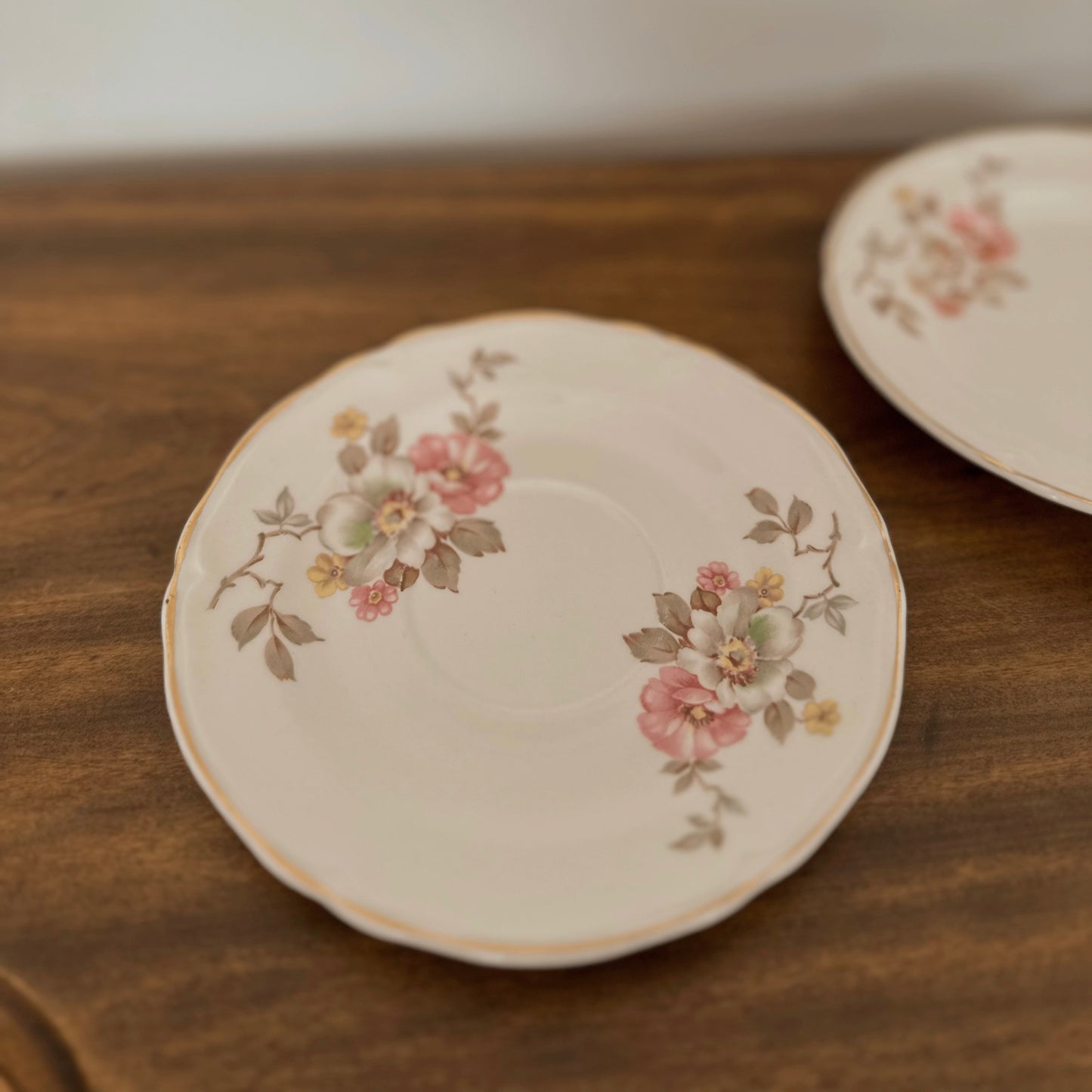 Vintage Edwin M. Knowles Floral Transferware