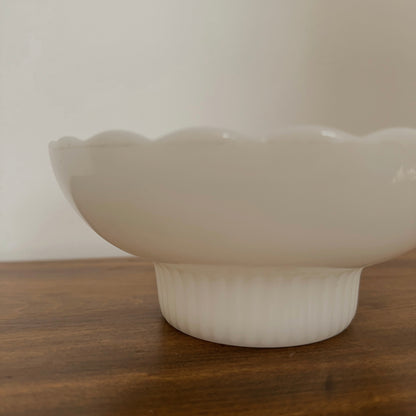Milk Glass Compote Bowl