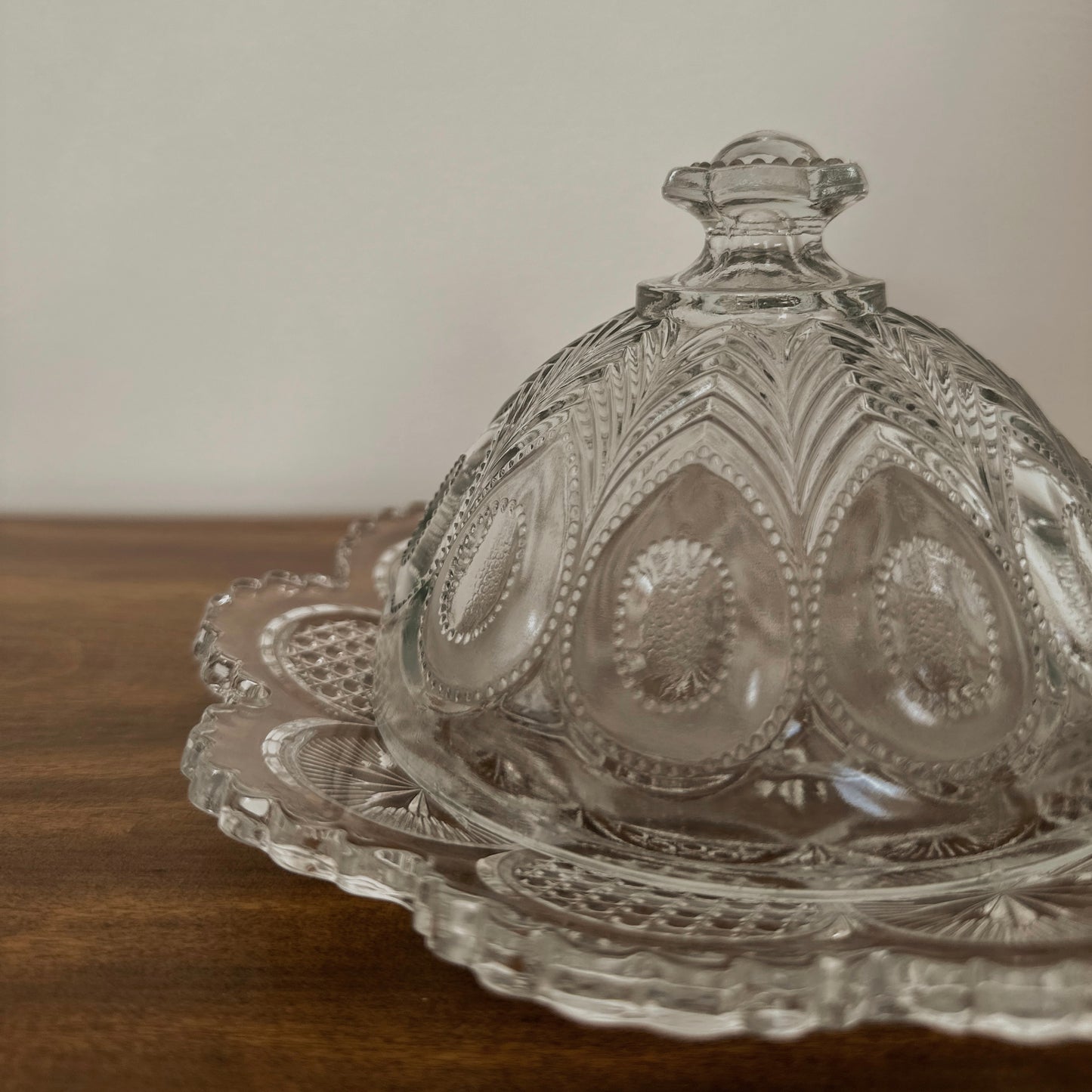 Domed Glass Butter Dish