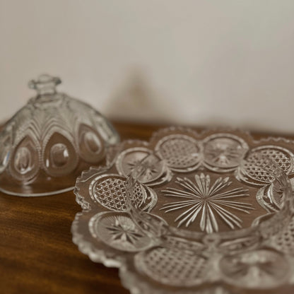Domed Glass Butter Dish