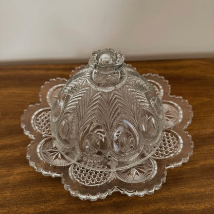 Domed Glass Butter Dish