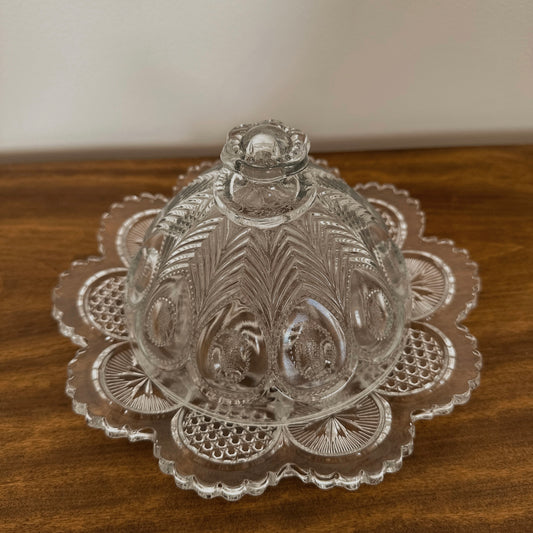 Domed Glass Butter Dish