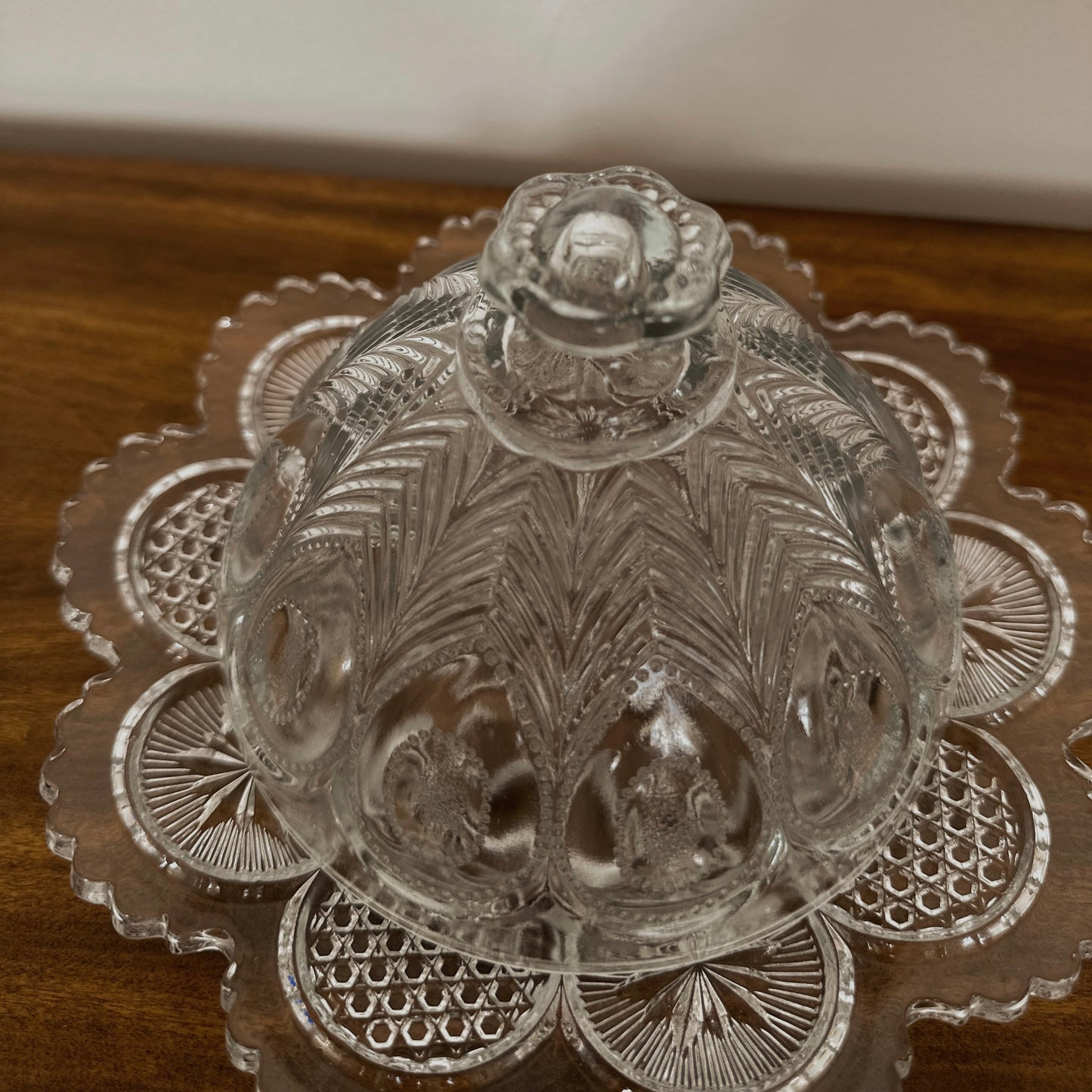 Domed Glass Butter Dish