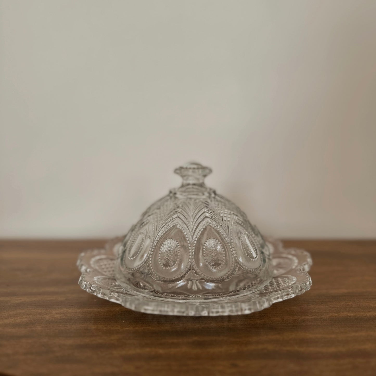 Domed Glass Butter Dish