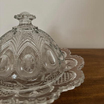 Domed Glass Butter Dish