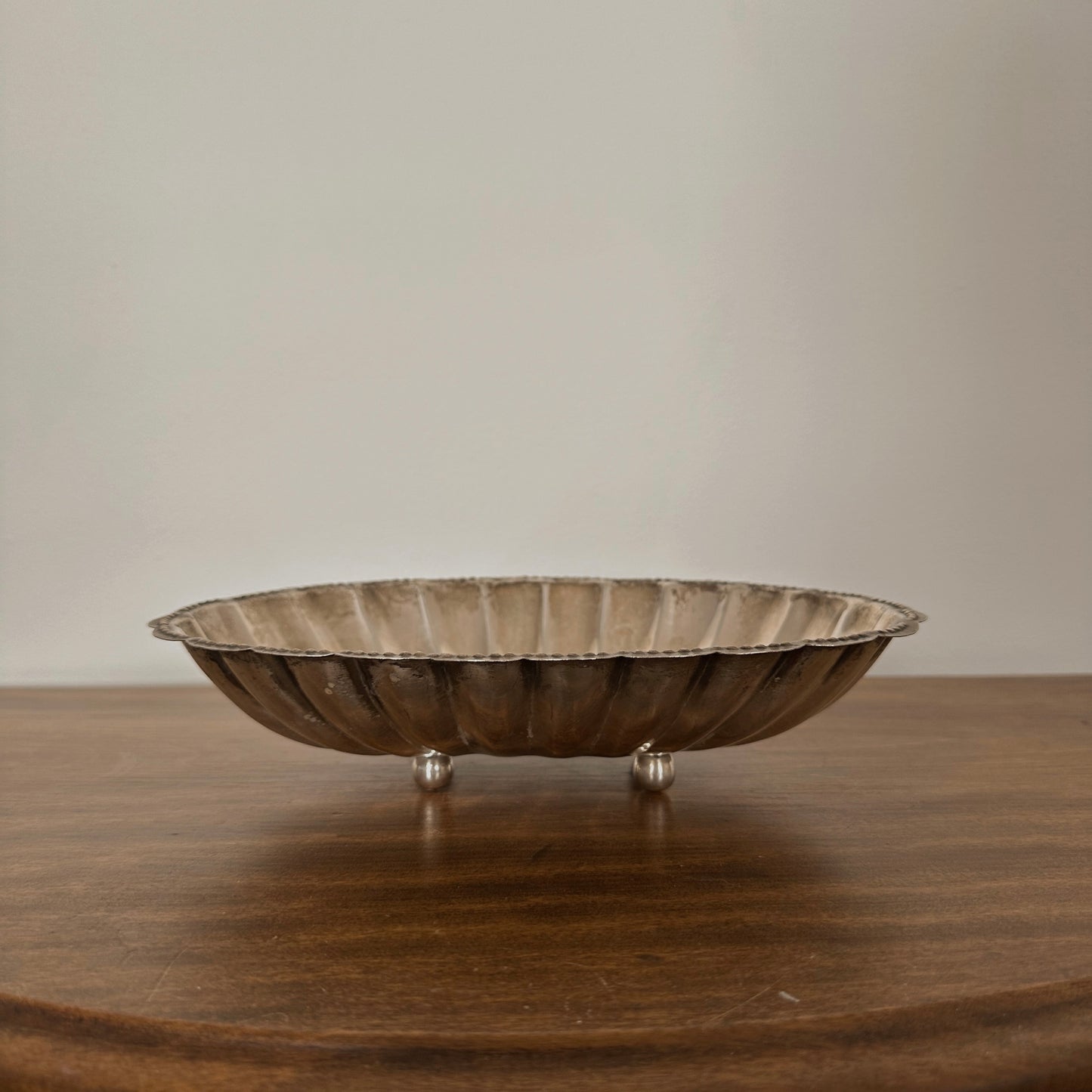 Silver Fluted Dish