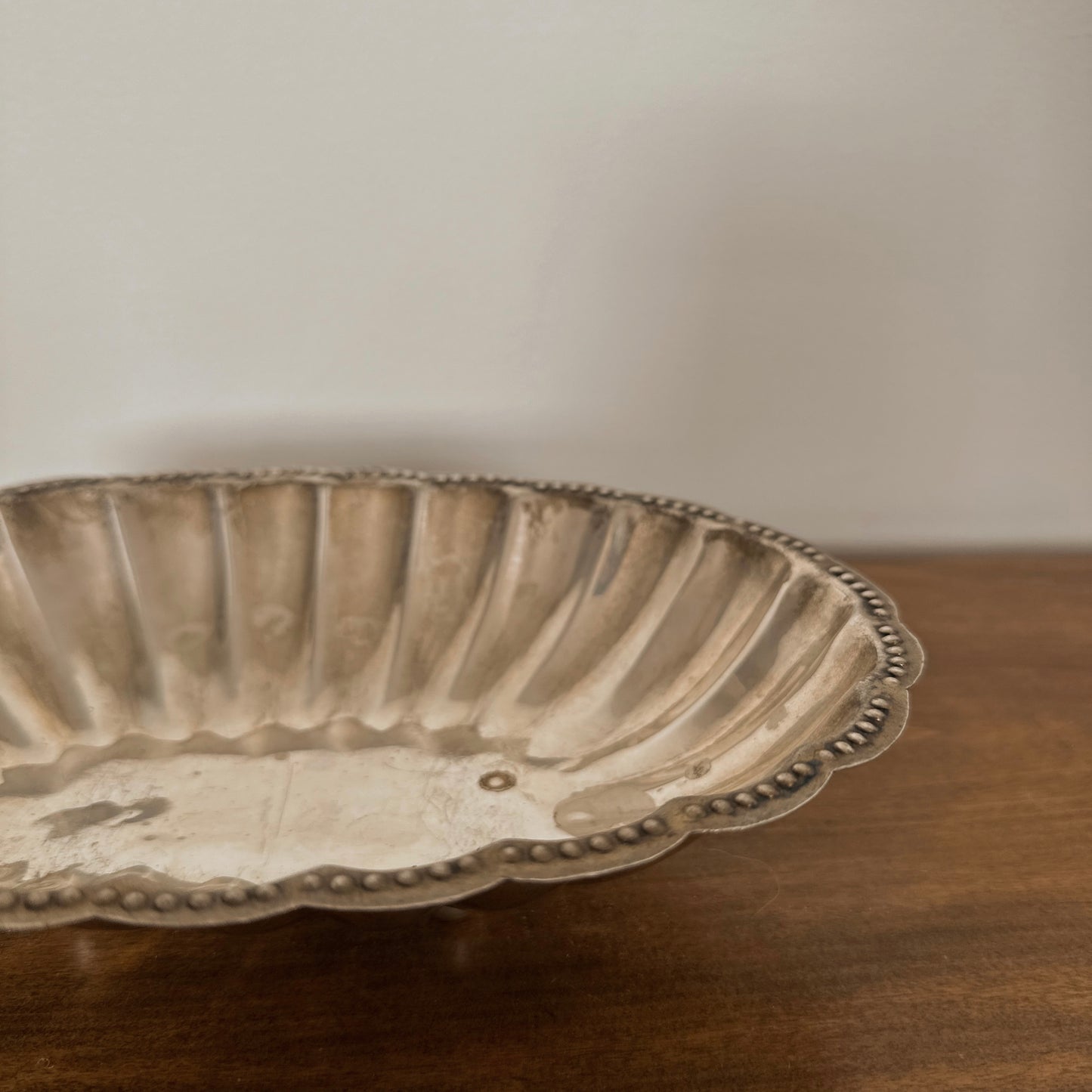 Silver Fluted Dish