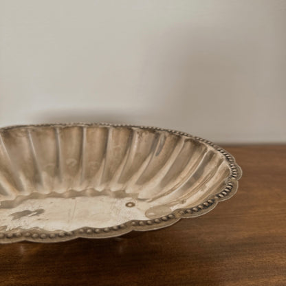 Silver Fluted Dish