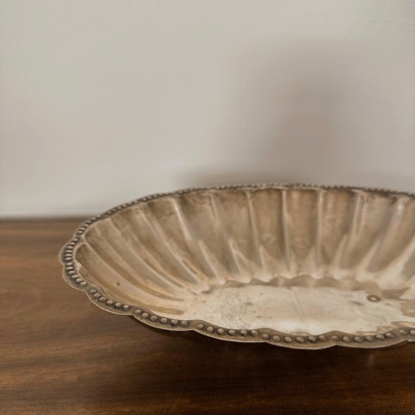 Silver Fluted Dish