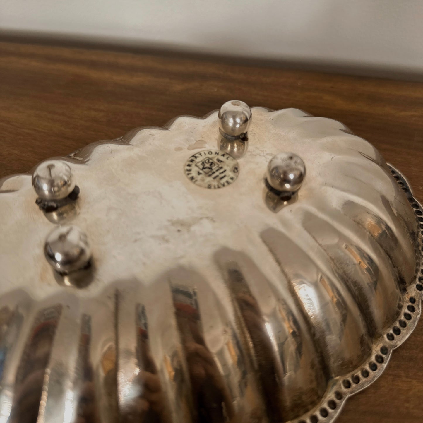Silver Fluted Dish