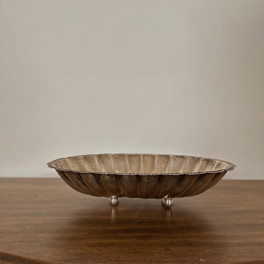 Silver Fluted Dish