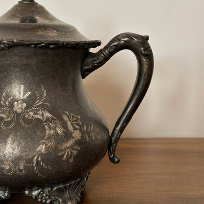 The Wallace Bro’s Floral Repoussé Set | Sugar & Creamer