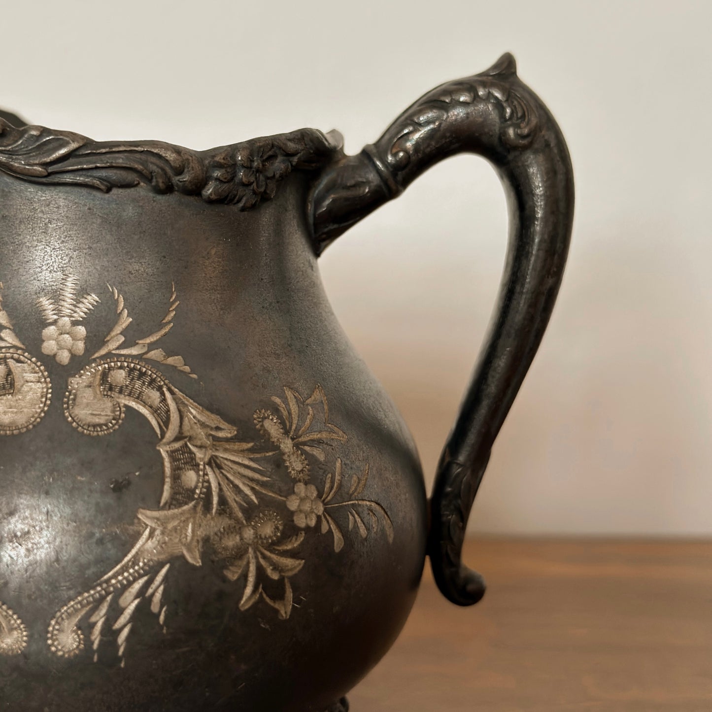 The Wallace Bro’s Floral Repoussé Set | Sugar & Creamer