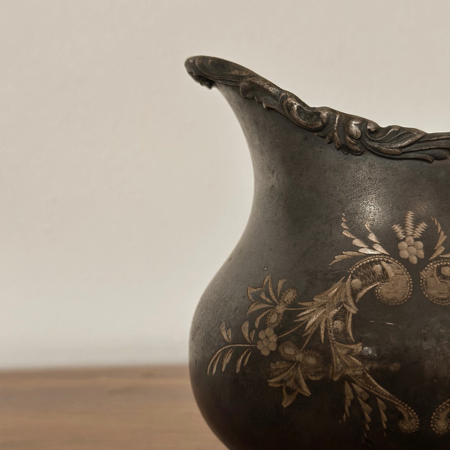 The Wallace Bro’s Floral Repoussé Set | Sugar & Creamer