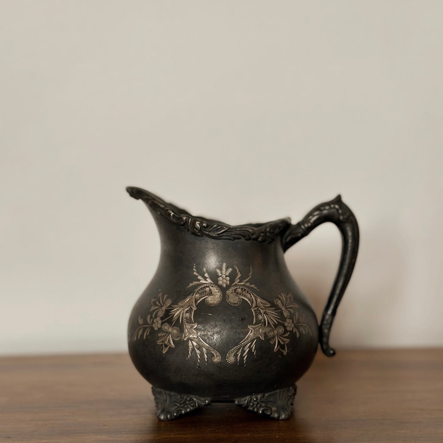 The Wallace Bro’s Floral Repoussé Set | Sugar & Creamer