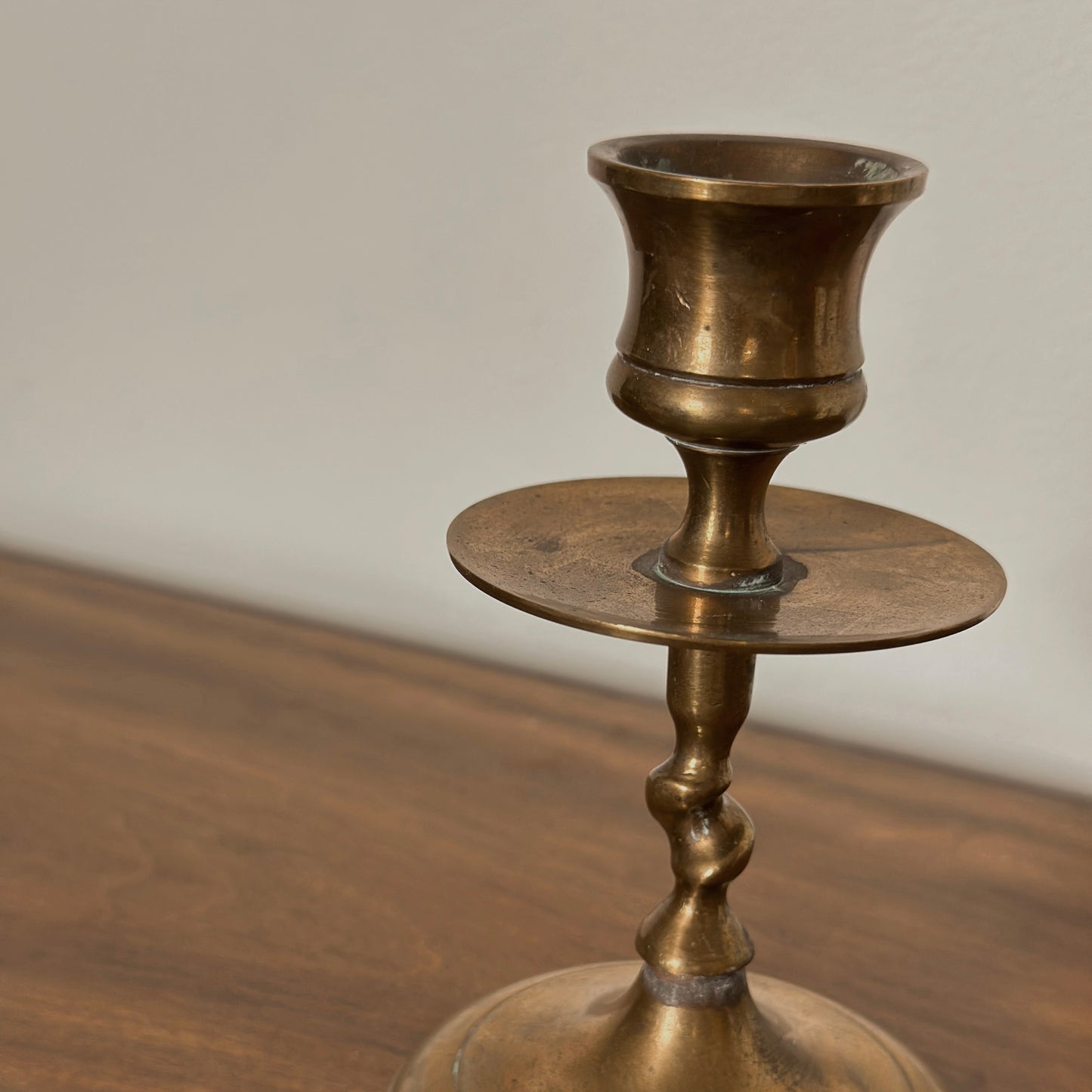 Barley Twist Brass Candlesticks (Pair)
