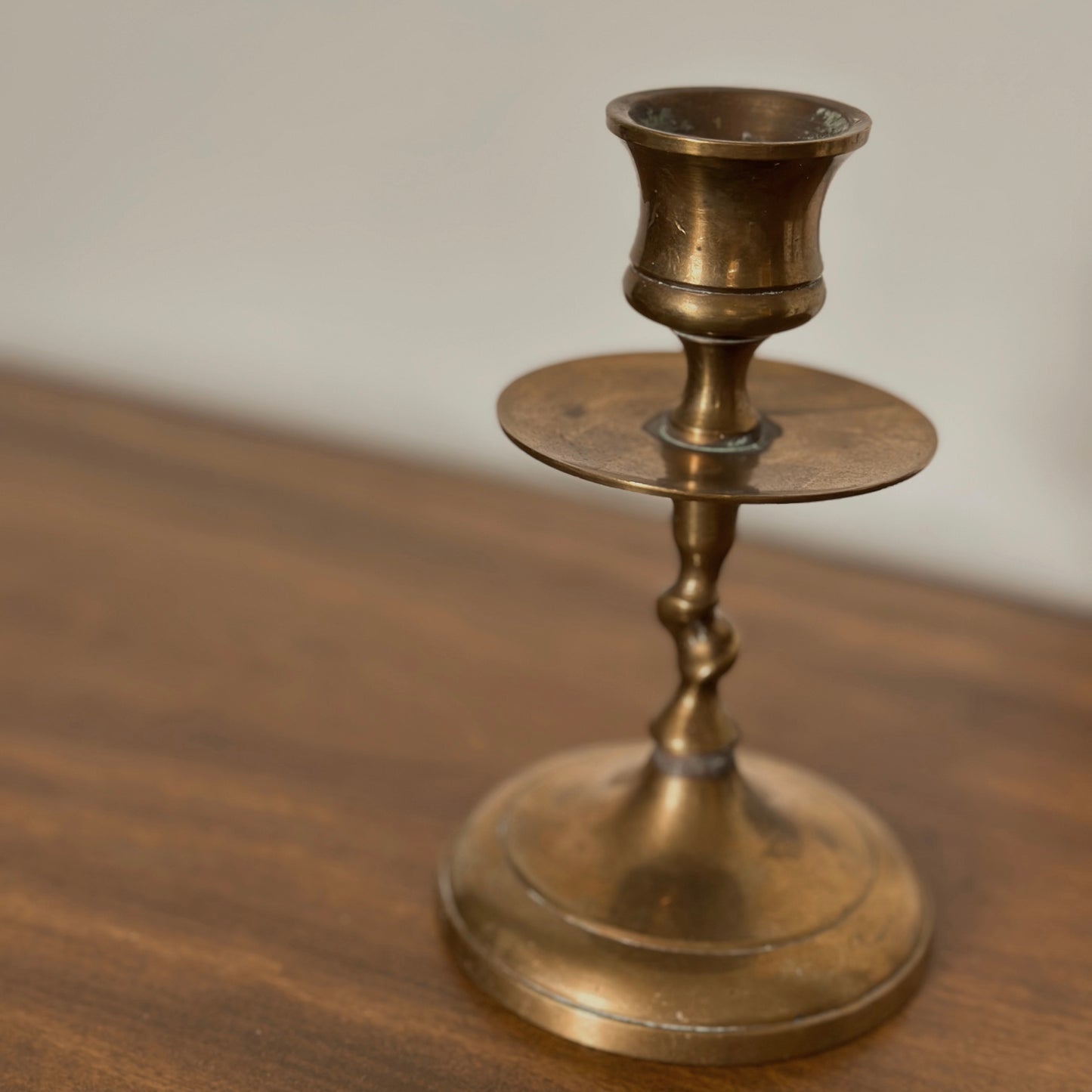 Barley Twist Brass Candlesticks (Pair)
